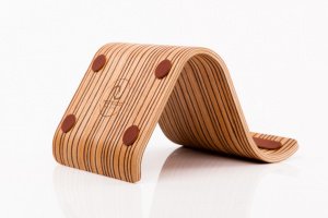 Деревянная подставка для планшета • Sign • Zebrawood lightbrown - Описание