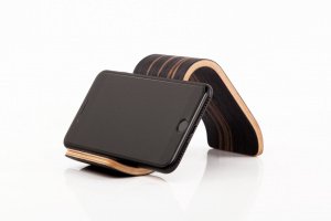 Деревянная подставка для телефона • Sign • Ebony dark - Описание