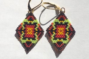 Серьги "Карпатские мотивы"