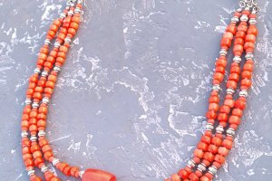 Ожерелье "Наследие-2" из натуральных кораллов