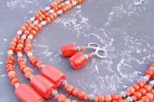 Ожерелье "Наследие-2" из натуральных кораллов - Описание