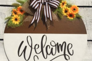 Работа Вывеска в прихожую Welcome