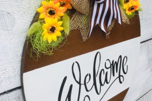 Вывеска в прихожую Welcome - Описание