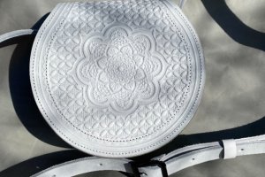 Шкіряна сумка з натуральної шкіри "Колорит" - Опис
