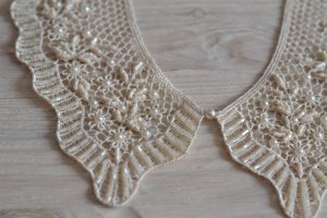 Воротник Винтаж, молочного цвета - Описание