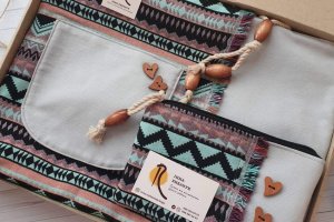 Сумка и косметичка из гобелена - Описание