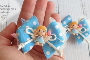 Гумка / бант для волосся для дівчаток на перші хвостики - Опис