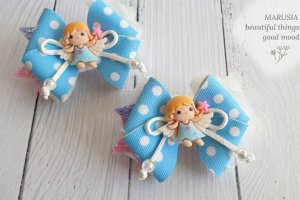 Гумка / бант для волосся для дівчаток на перші хвостики - Опис