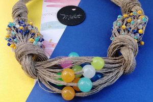 Лляне намисто "Веснянки" - Опис