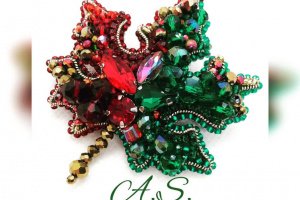 Брошь "Листок" - Описание