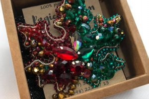 Брошь "Листок" - Описание