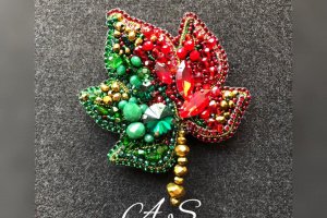 Брошь "Листок" - Описание