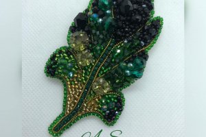 Брошь "Листок" - Описание