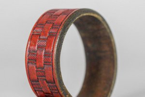 чоловічий браслет зі шкіри доріжка - Опис