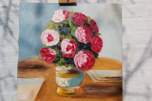 Букет с розами - ДРУГИЕ РАБОТЫ