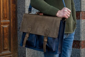Портфель шкіряний, Ділова чоловіча сумка - Опис