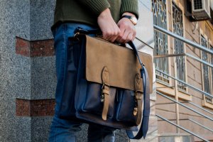 Портфель шкіряний, Ділова чоловіча сумка - Опис