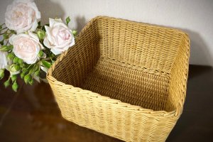 Плетеная коробка «Классика» цвет древесины - Описание