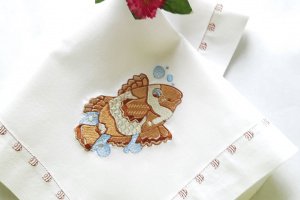 Салфетки  "Подводный мир с рыбкой и коньком" - ДРУГИЕ РАБОТЫ