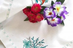 Работа Салфетки  "Подводный мир"