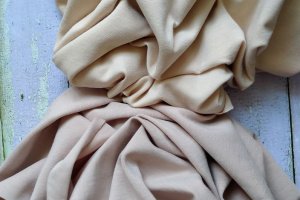 Хлопковый трикотаж для тела телесный светлый и темнее