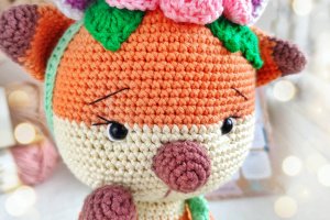 Игрушка детская Лисичка с ободком - Описание