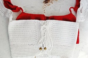 В'язаний купальник Ретро - Опис