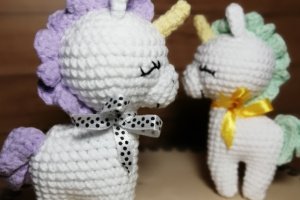Работа Единорожка игрушка для фотосессии новорождённых