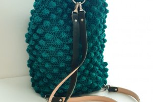 Рюкзак з візерунком "шишечки" смарагд - Опис