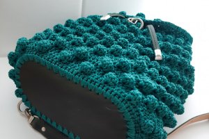 Рюкзак з візерунком "шишечки" смарагд - Опис