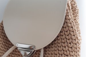 Рюкзак з класичним візерунком беж - Опис