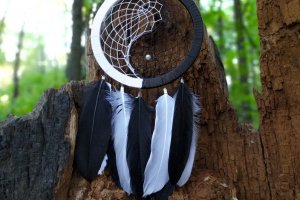 Ловец снов Инь Янь. Декор для дома. Амулет - ДРУГИЕ РАБОТЫ