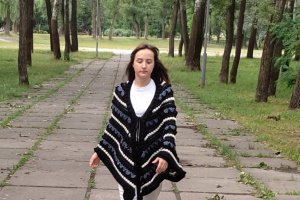 Вязаная накидка "Ноченька". большой размер - Описание