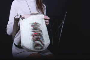 Жіноча Шкіряна Світло Бежева Сумка На Літо - Опис