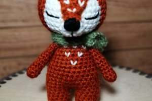 Тигрёнок вязаный крючком, игрушки  - Описание