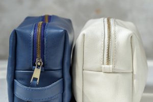 Чорна Шкіряна Косметичка Для Засобів По Догляду Чоловіча - Опис