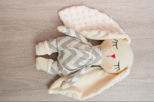 Работа текстильный зайчик