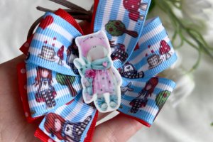 Набір бантики- резинки в садік ,бантики в школу тільда - Опис