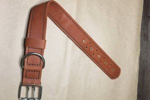 Кожаный ошейник для животных - Описание