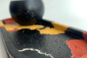 Декоративное блюдо из бетона  - Описание