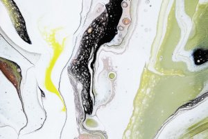 Картина в технике Fluid Art, абстракция, 30 х 40 см. - Описание