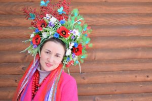 Венок с маками, пышный венок, украинский веночек, этно - Описание