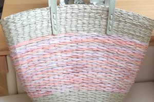 Сумка из рафии на каркасе - Описание