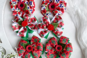 Набір бантики- резинки в садік ,бантики в школу маки 2 - Опис