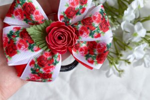 Набір бантики- резинки в садік ,бантики в школу маки 3 - Опис