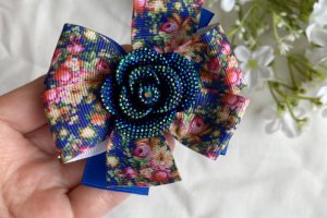 Набір бантики- резинки в садік ,бантики в школу квіти 5 - Опис