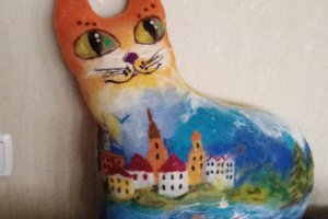 Работа Диванная подушка как подарок.