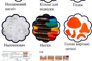 Ижачок.Играшка с фетра, творческой набор из фетра - Описание
