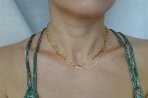 Ланцюжок золотого кольору (срібло)  - Опис