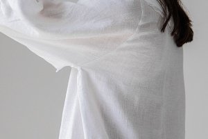 Платье свободного фасона с воротничком. этно коллекция - Описание